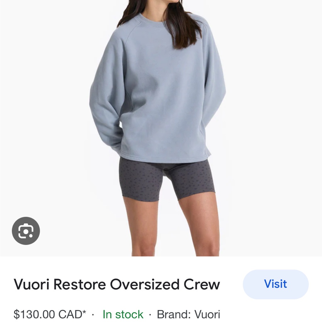 Vuori Restore Oversized Crew